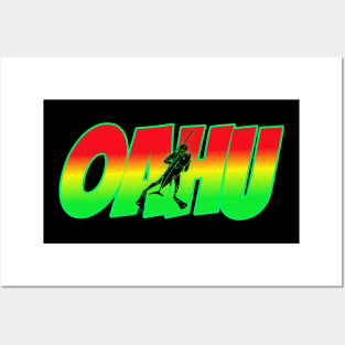 Hawaii t-shirt designs spearfishing Posters and Art